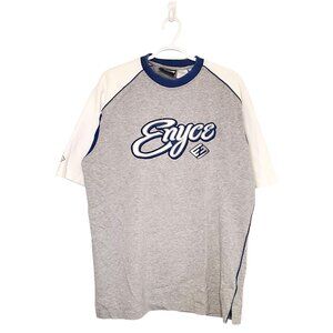 Vintage y2k Enyce spellout shirt gray size L